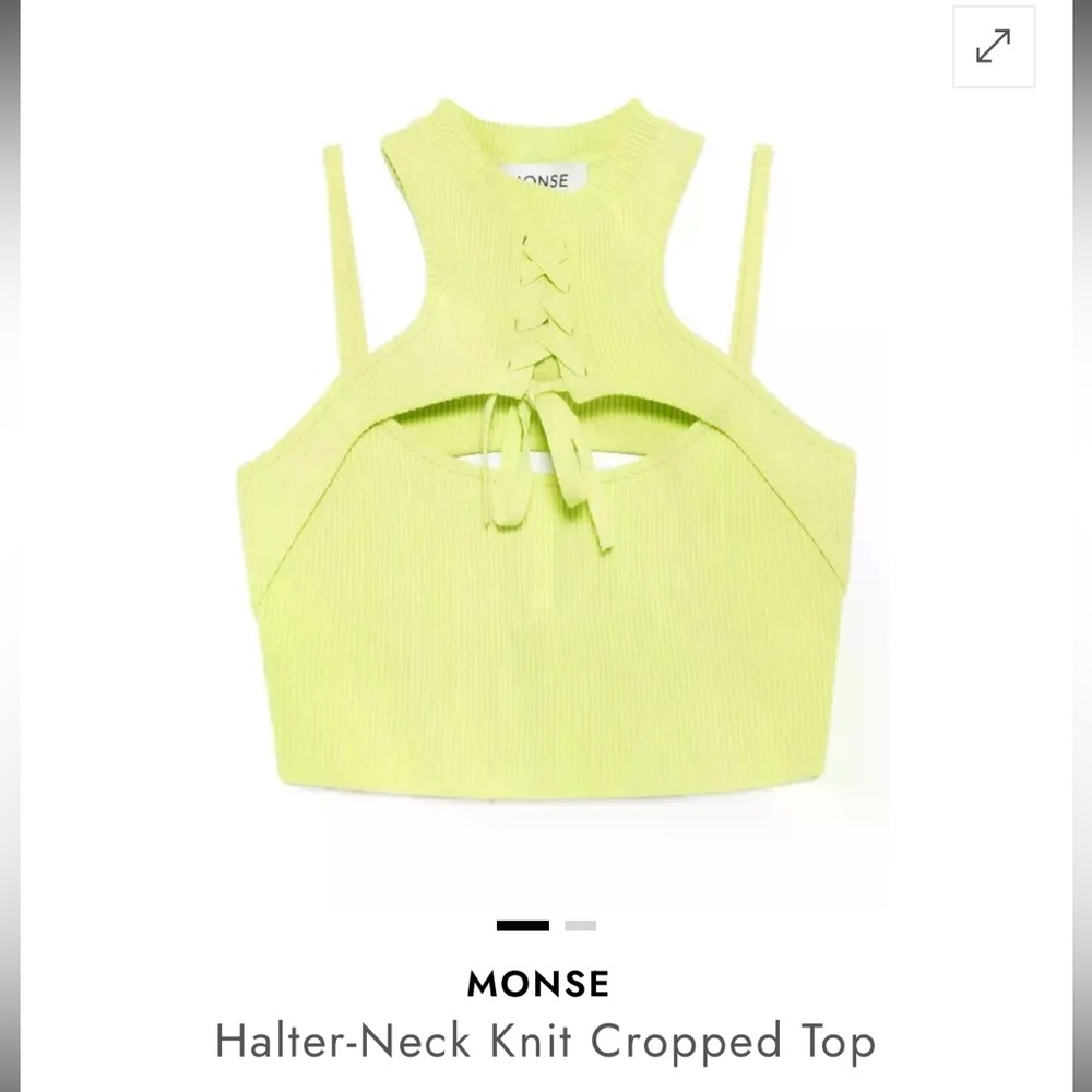 BRAND NEW Monse Halter Neck Knit Top